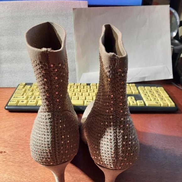 New ! Mia Mercy Glittering Boot Tan Size 8.5 New - Picture 4 of 6
